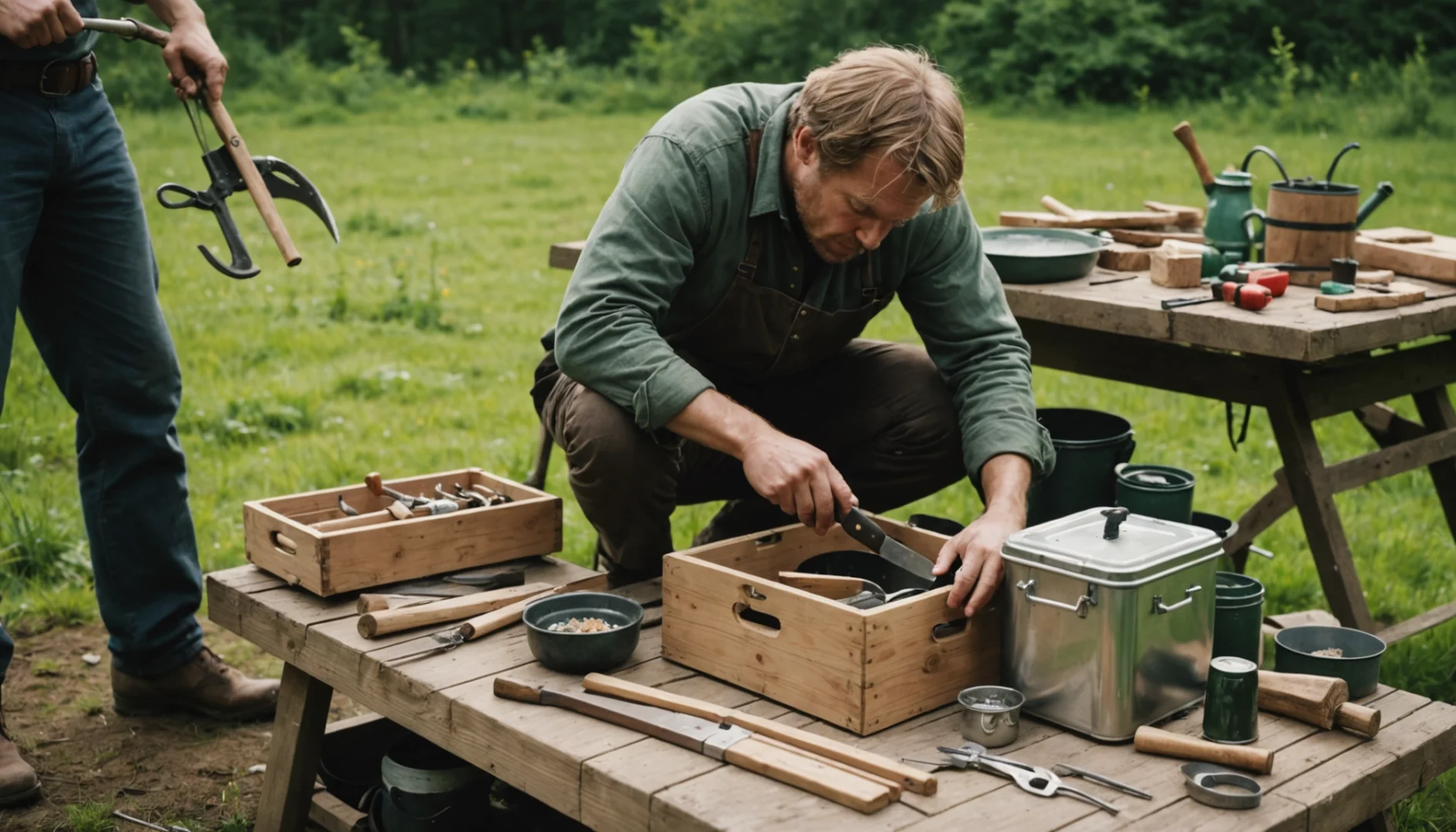 fabriquer marmite norvégienne en bois